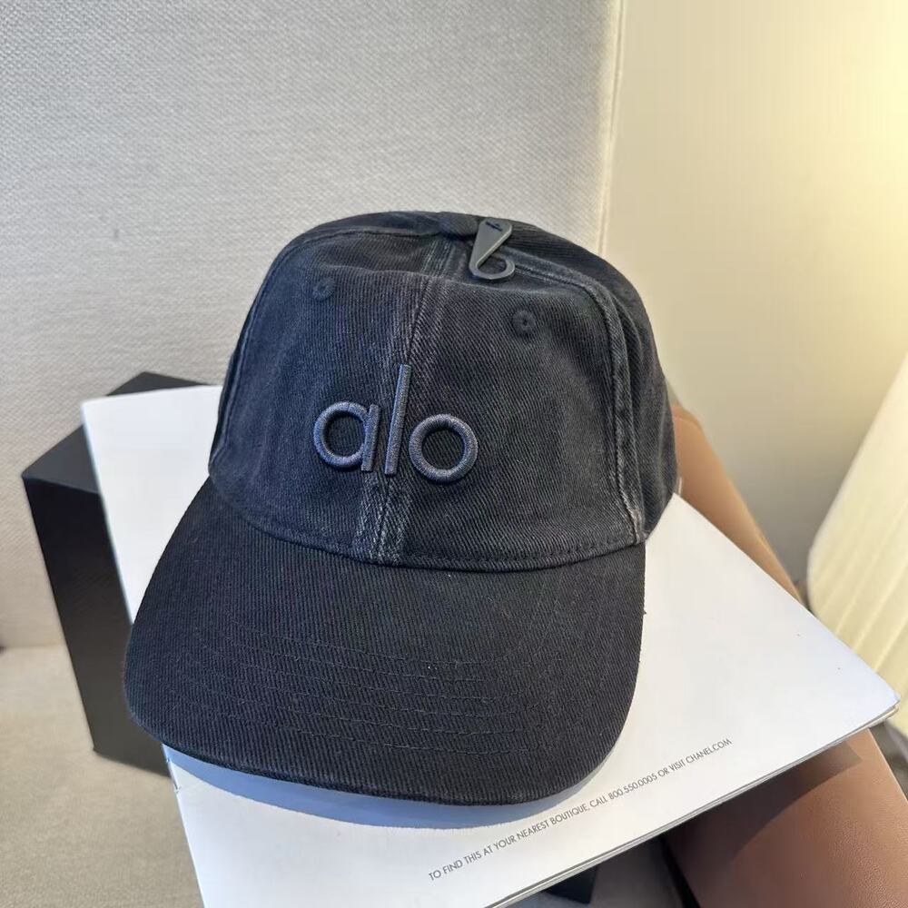 โจALO black denim baseball cap